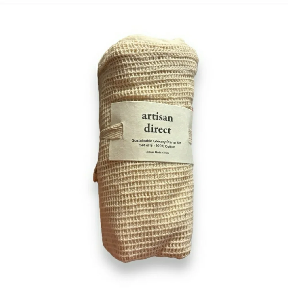 ARTISAN DIRECT Sustainable Grocery Starter Kit Set of 5 Bags NWT!
